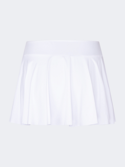 Oil And Gaz Flexible Women Beach Skirt White