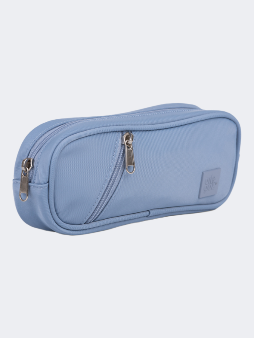 Oil &amp; Gaz Duo Zip Unisex Lifestyle Pencil Case Light Blue