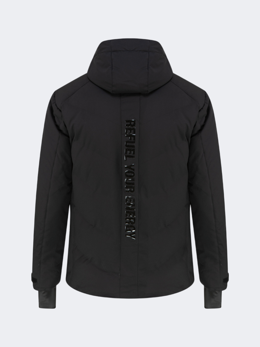 Oil&amp;Gaz Durable Men Ski Jacket Black