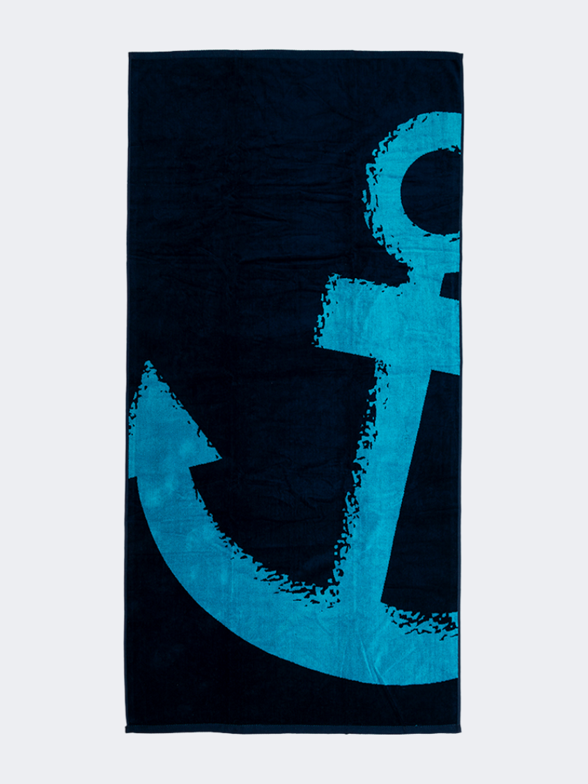 Oil And Gaz Soft Men Beach Towel Navy