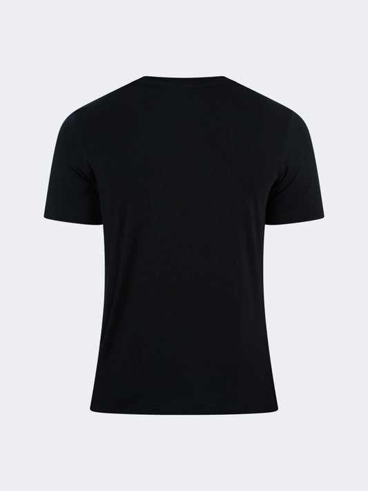 Oil & Gaz Comfortable Men Sportwear T-Shirt R-Neck Black