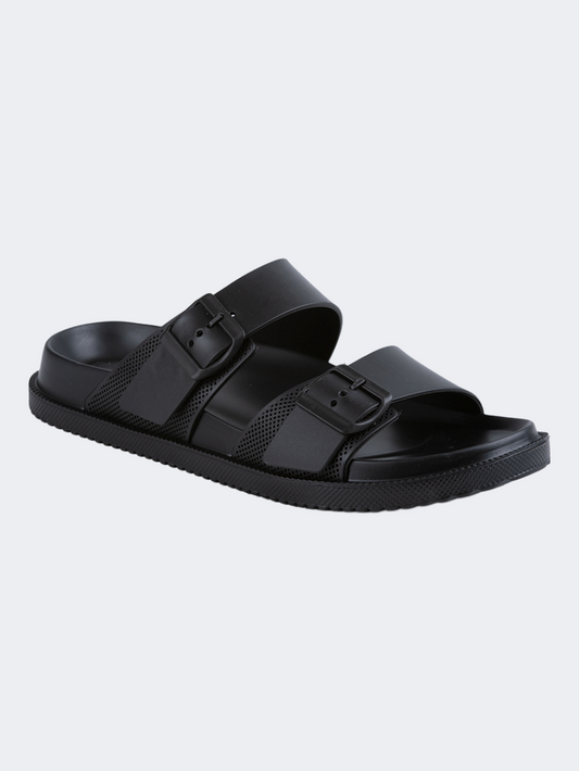 Oil & Gaz Comfortable Men Lifestyle Slide Black
