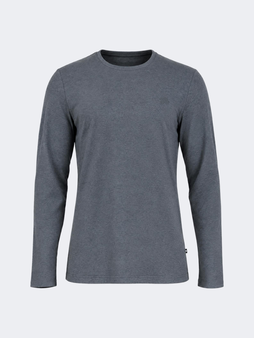 Oil &amp; Gaz Casual Men Lifestyle Long Sleeve Heather Grey