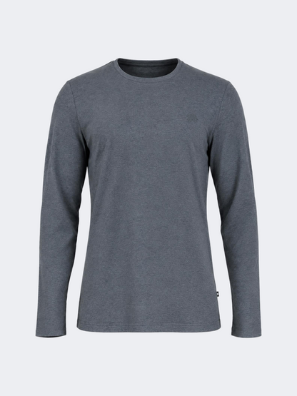 Oil &amp; Gaz Casual Men Lifestyle Long Sleeve Heather Grey