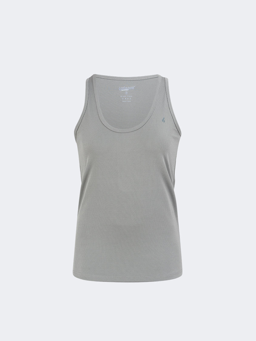 Oil And Gaz Ribbed Women Training Tank Grey