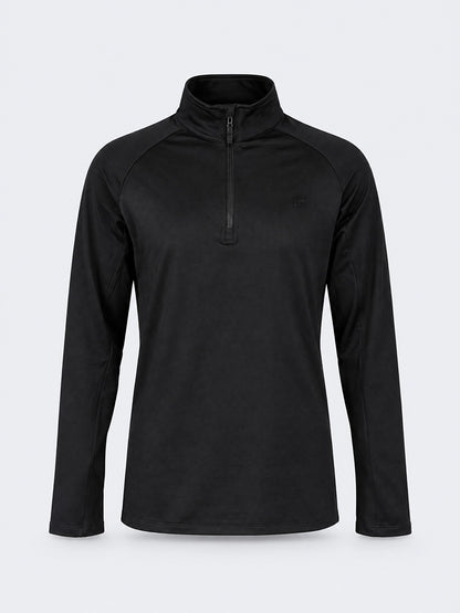 Oil &amp; Gaz Functional Unisex Lifestyle Tech Fleece 1/4 Zip Black