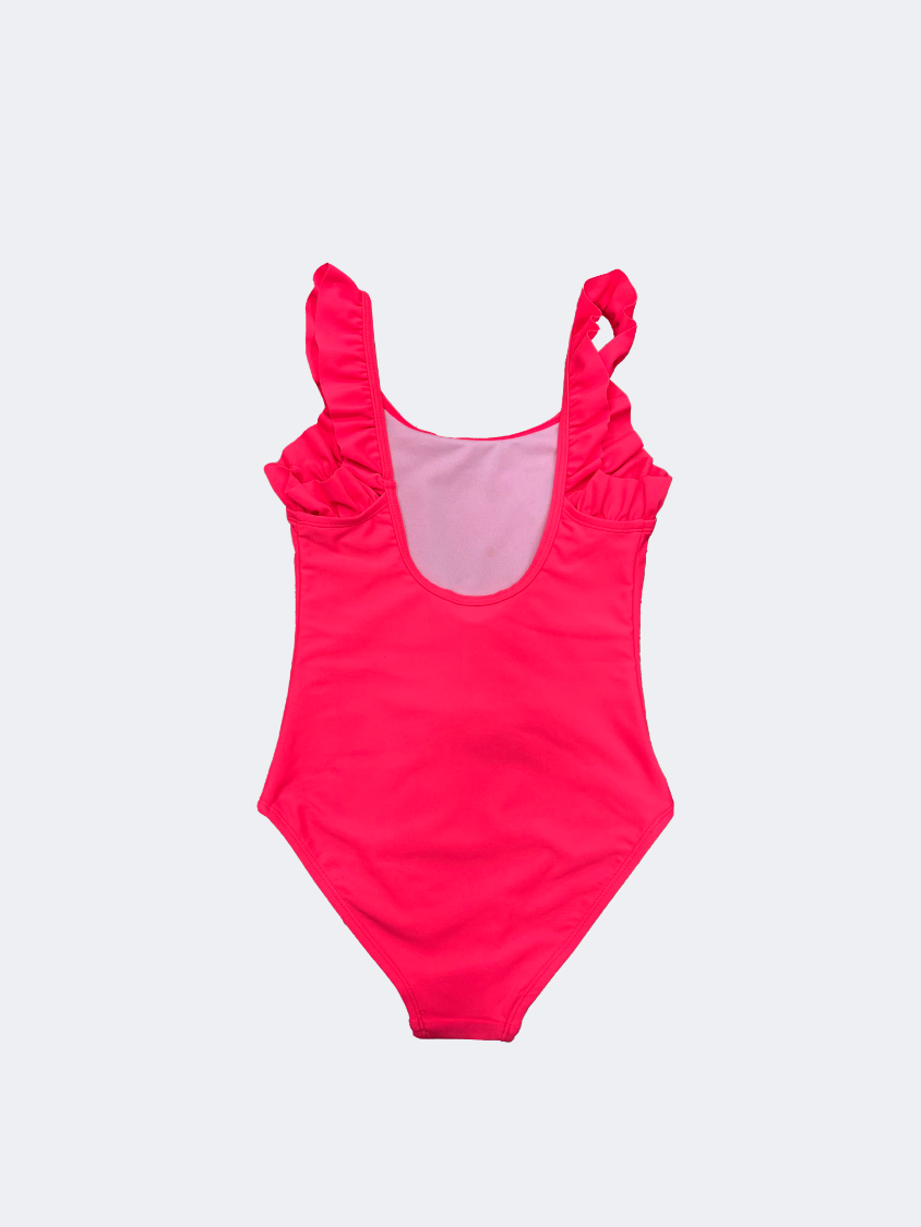 Oil And Gaz Charming And Stylish Kids Girls Beach Monokini  Fuschia