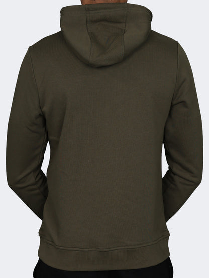 Oil And Gaz Plain Men Lifestyle Hoody Olive