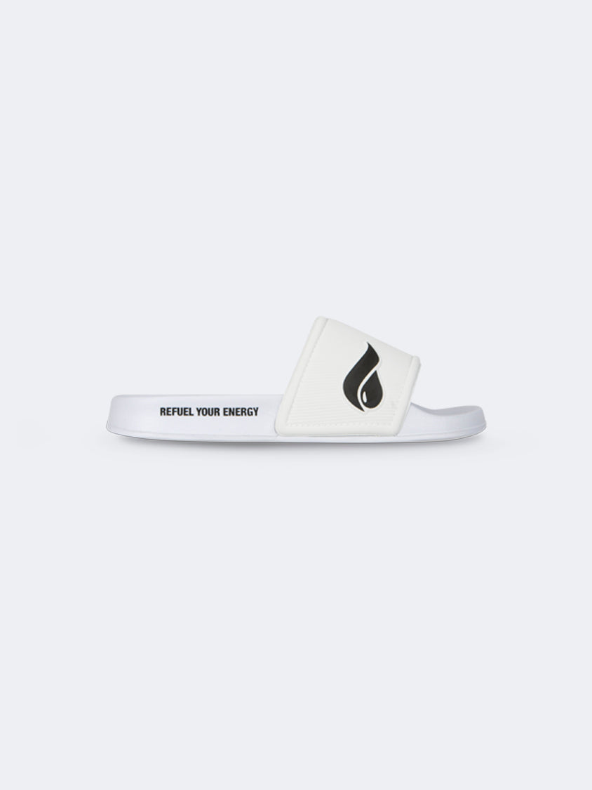 Oil And Gaz Comfy Unisex Beach Slide White/Black