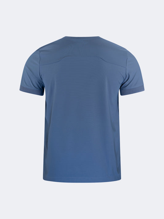 Oil & Gaz Classic Men Lifestyle R-Neck T-Shirt Blue