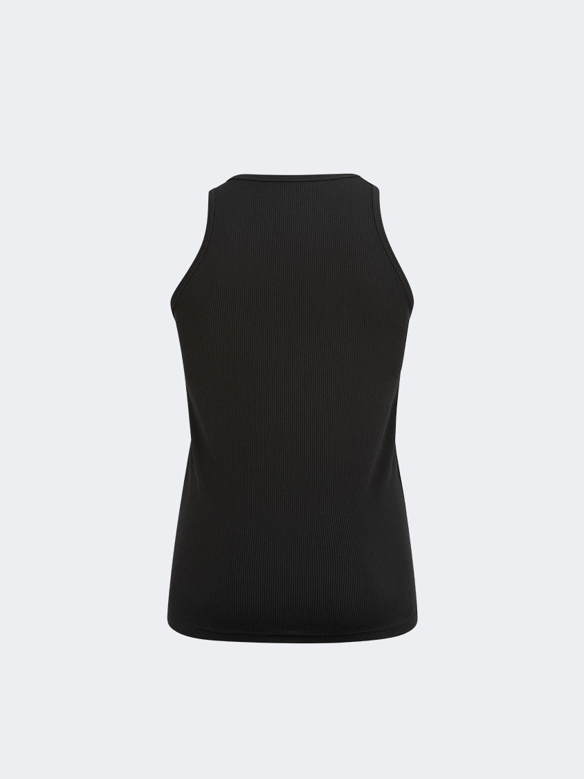 Oil And Gaz Ribbed Women Training Tank Black