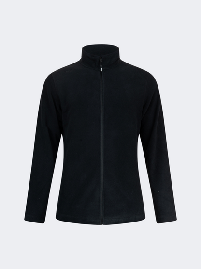 Oil&amp;Gaz Soft Men Skiing Full Zip Fleece Black