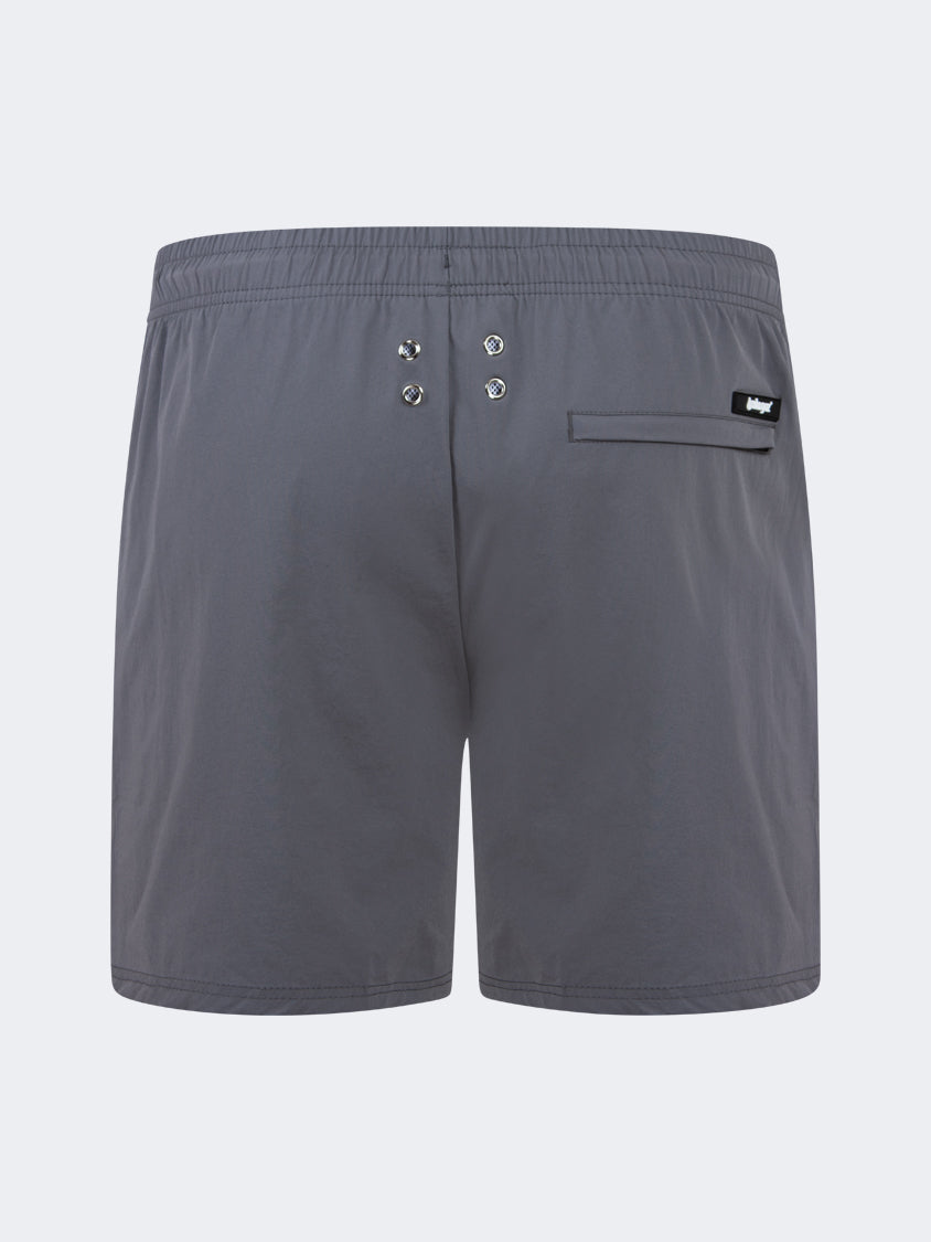 Oil And Gaz Breathable Men Beach  Swim Short Grey