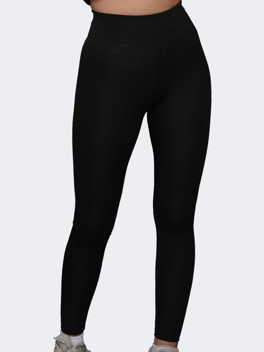 Oil And Gaz Plain Women Fitness Tight Black