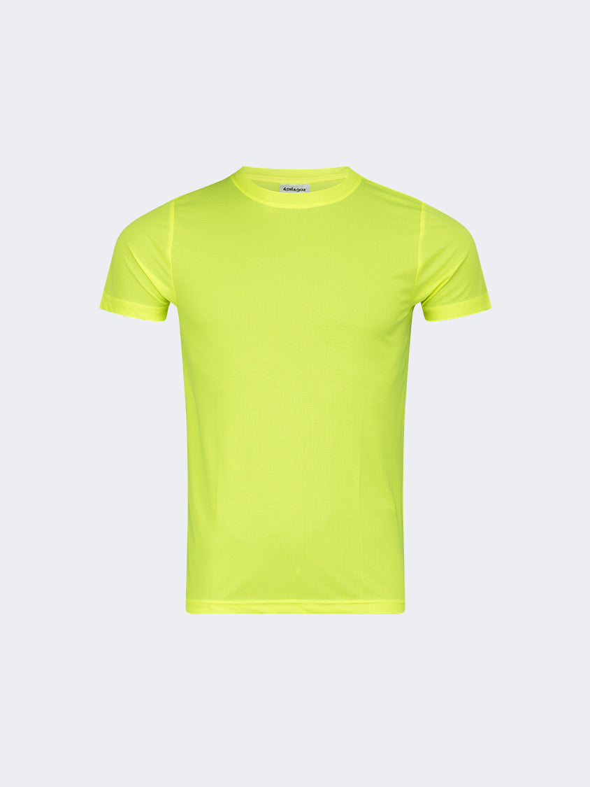 Oil And Gaz Lightweight Men Multisport T-Shirt Yellow Fluo