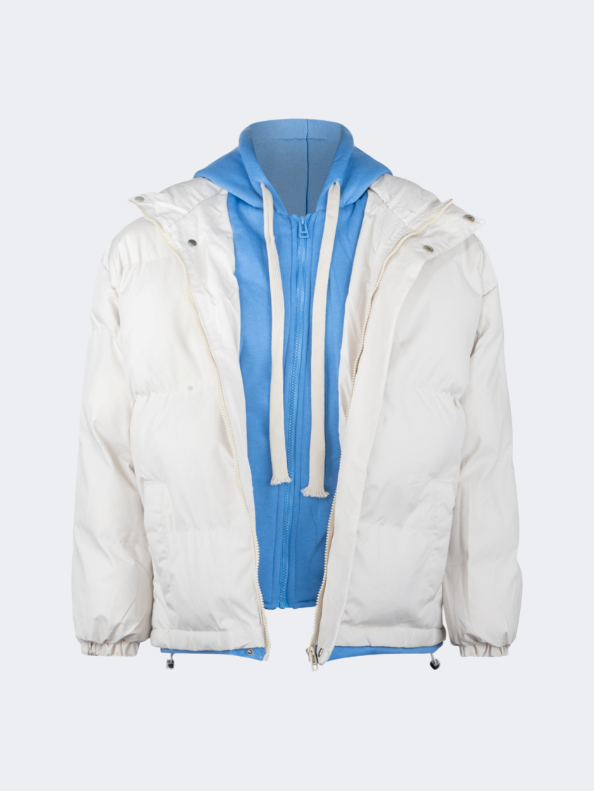 Kddds036 Unisex Hooded Puffer Jacket Khk