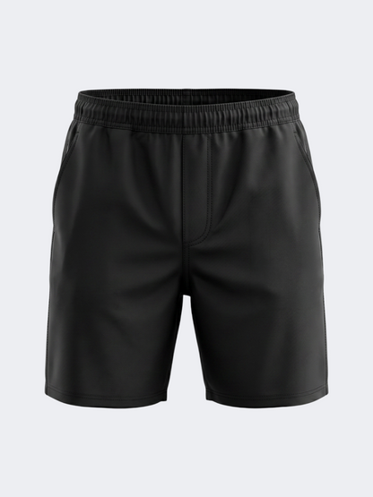 Oil &amp; Gaz Breathable Men Beach Solid Swim Short Black
