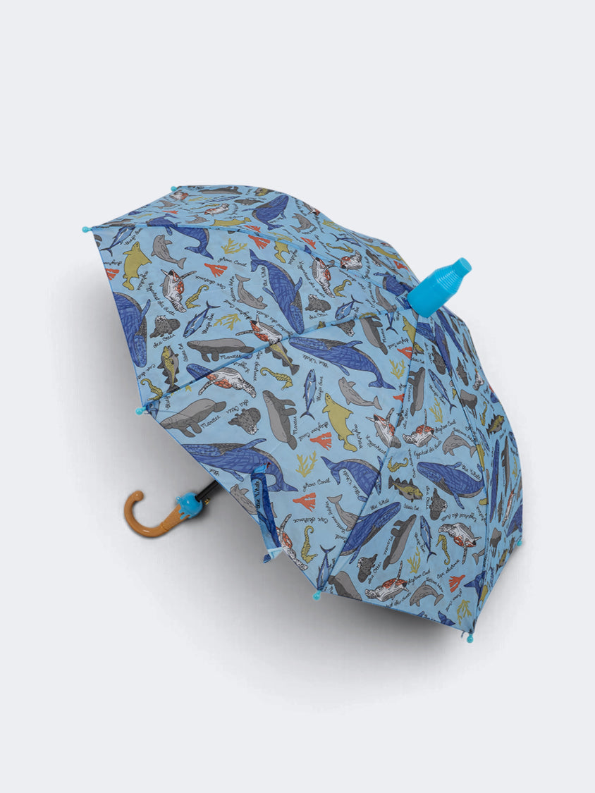 Oil&amp;Gaz Printed Unisex Lifestyle Stick Umbrella Blue