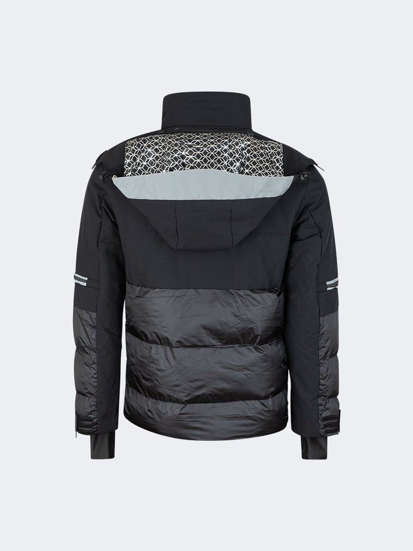 Oil And Gaz Comfortable Men Skiing Jacket Black/Grey