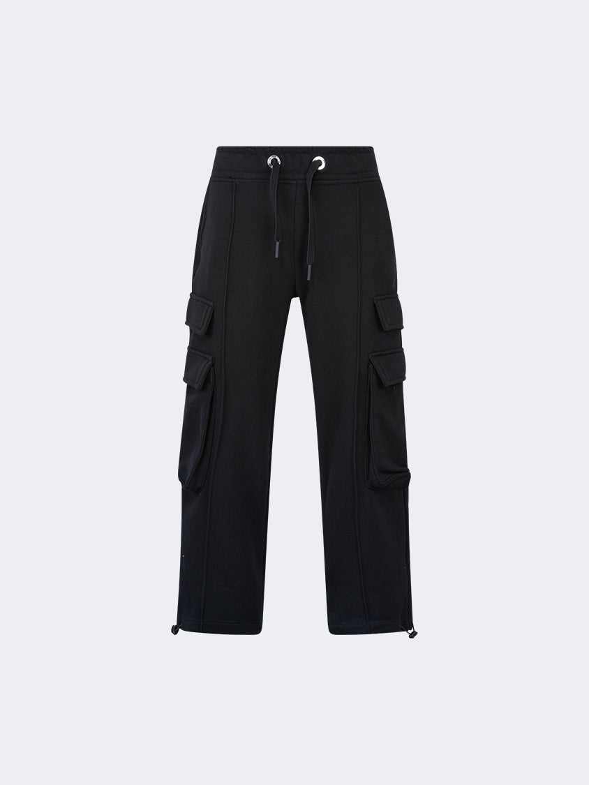 Oil And Gaz Stylish Kids-Girls Lifestyle Pant Black