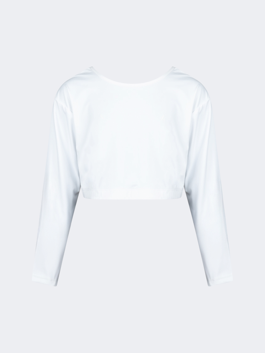Oil&amp;Gaz Criss-Cross Kids-Girls Lifestyle Crop Top White