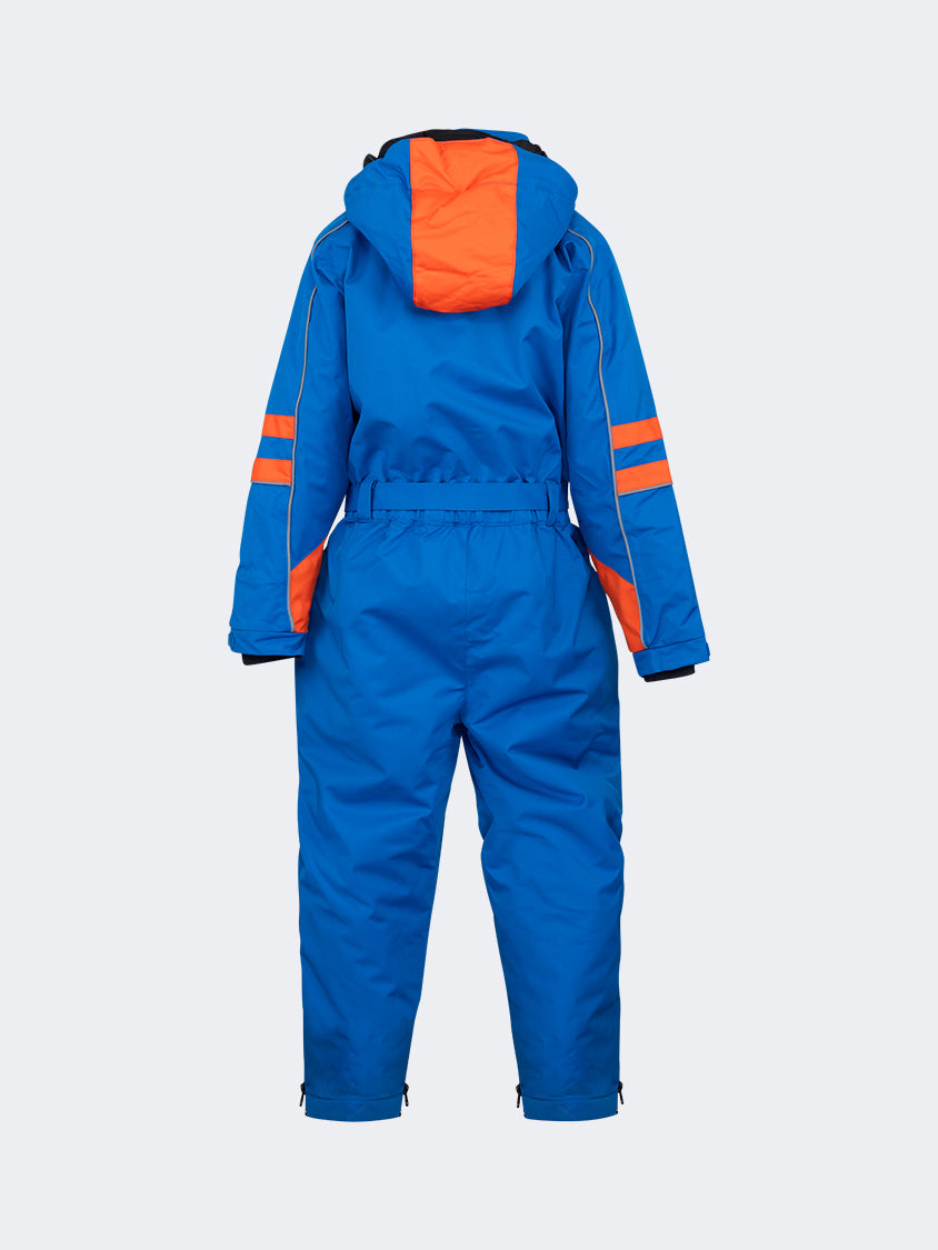 Oil And Gaz Comfortable Kids Boys Skiing Overall Blue/Orange