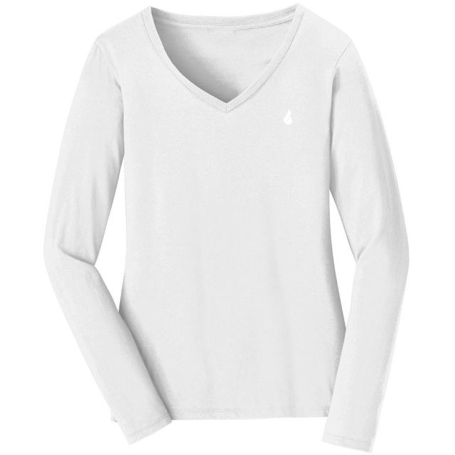 Oil And Gaz Long Sleeve T.Shirt Women Lifestyle White Glww05