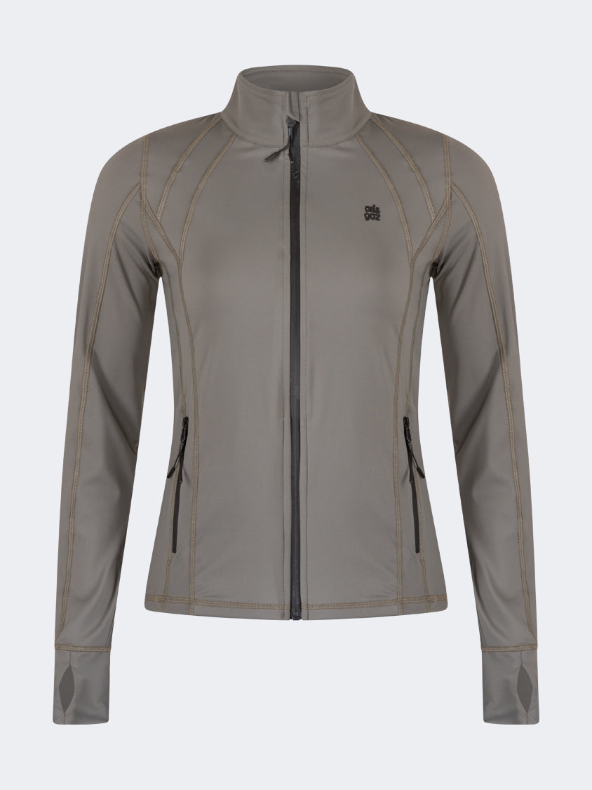 Oil And Gaz Sporty Women Lifestyle  Bbl Jacket  Khaki