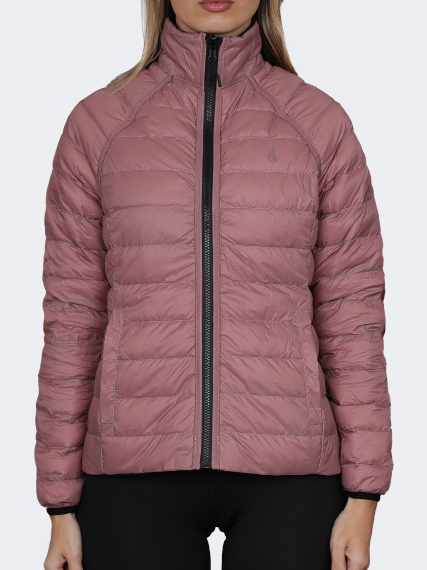 Oil And Gaz Reversible Down Women Lifestyle Jacket Black/Pink