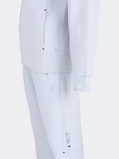 Oil And Gaz Sporty Unisex Lifestyle  Hooded Suit Light Grey