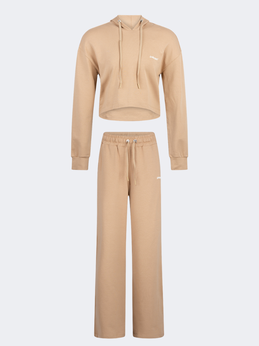 Oil And Gaz Stylish Women Lifestyle Suit Beige