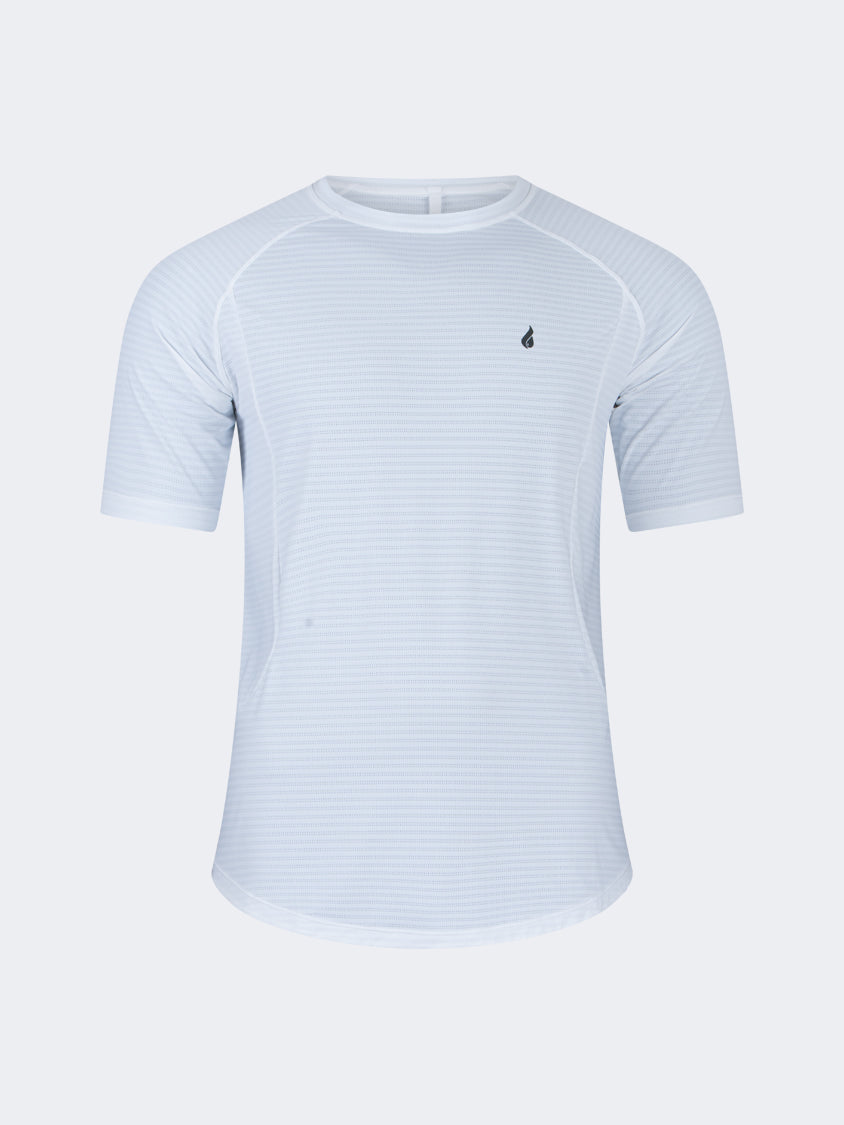 Oil And Gaz Comfortable Men Training T-Shirt R-Neck White