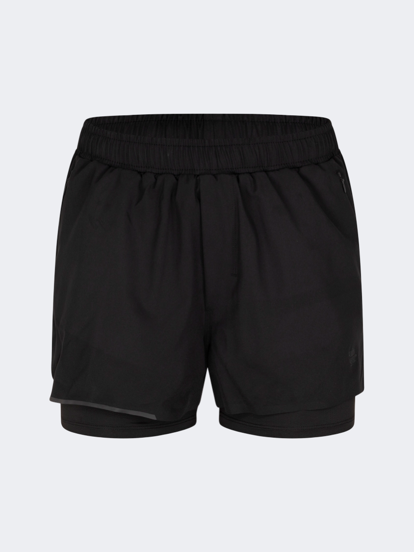 Oil And Gaz Lightweight Women Training 2 In 1 Short Black