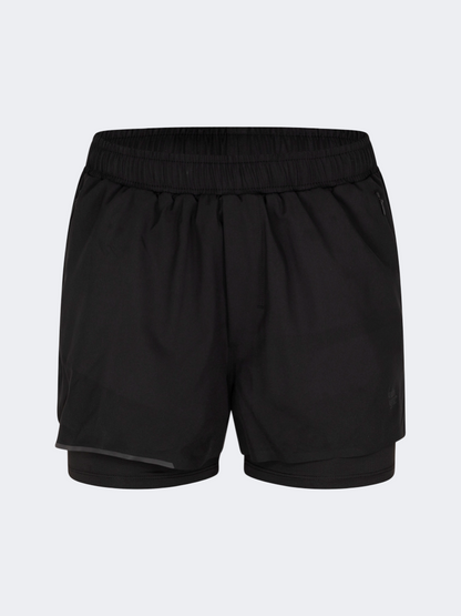 Oil And Gaz Lightweight Women Training 2 In 1 Short Black