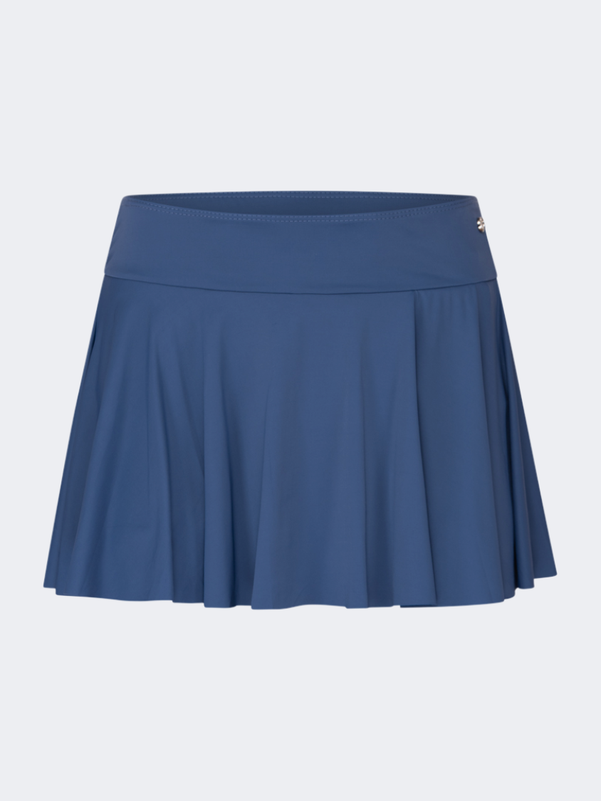 Oil And Gaz Flexible Women Beach Skirt Navy