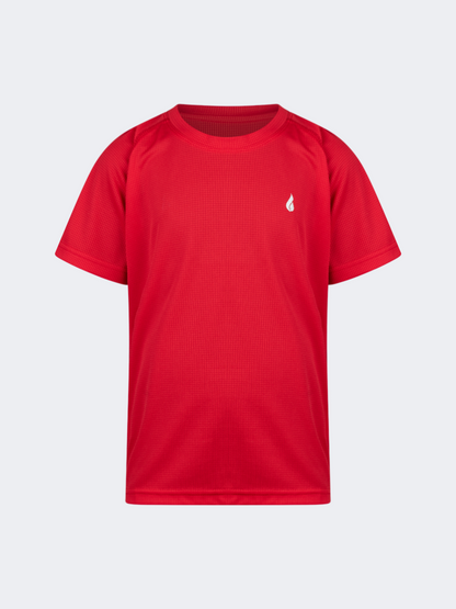 Oil And Gaz Durable Kids Multisport T-Shirt Red