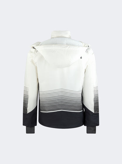 Oil And Gaz Comfortable Men Skiing Jacket White/Black