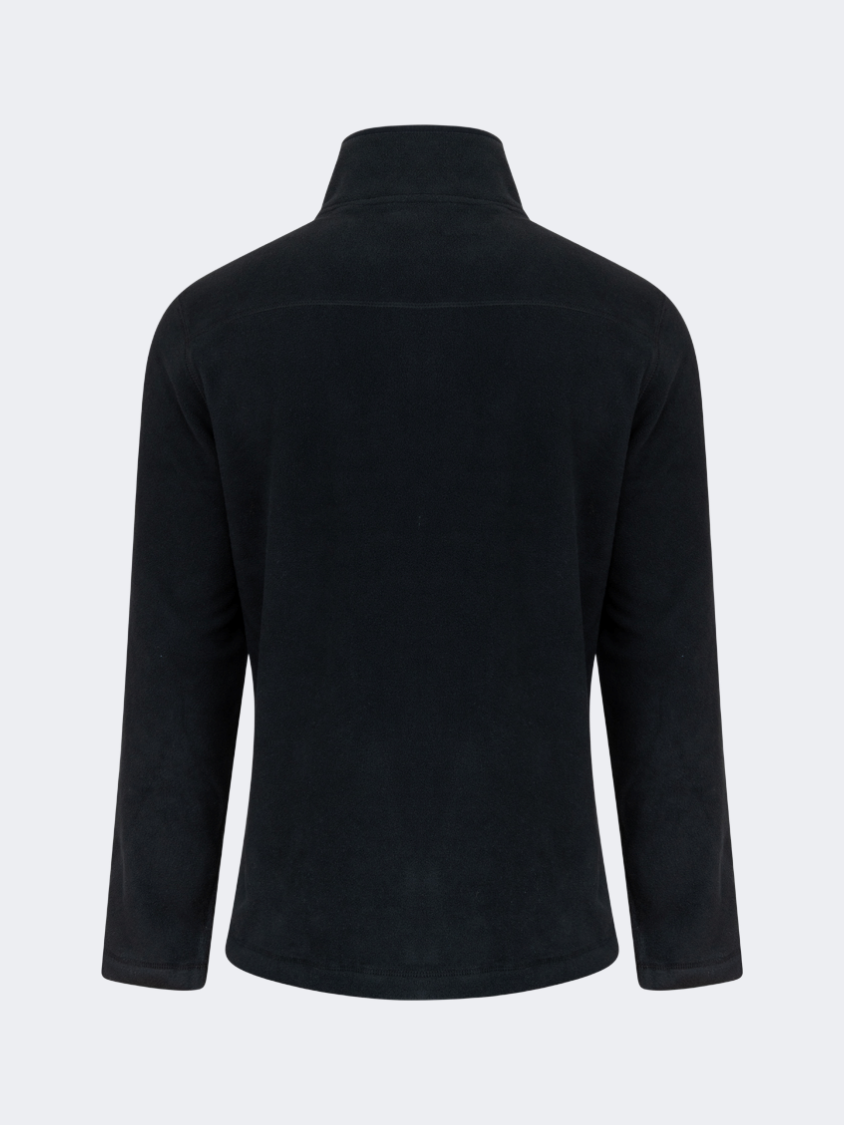 Oil&amp;Gaz Soft Men Skiing Full Zip Fleece Black