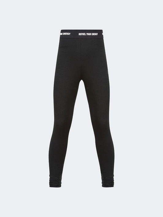 Oil & Gaz Plain Kids-Girls Lifestyle Tight Black