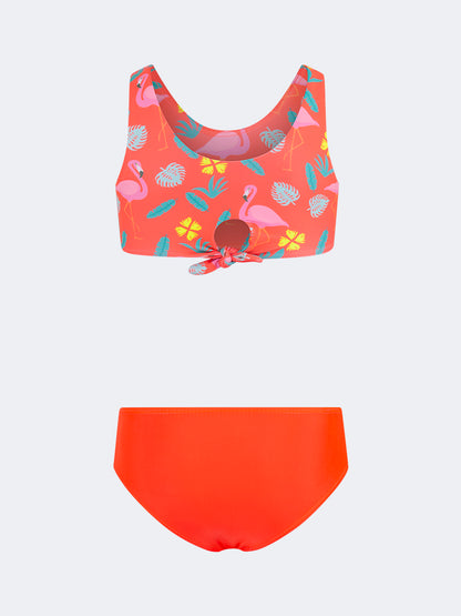 Oil And Gaz Cute Kids-Girls Beach Bikini Set Pink