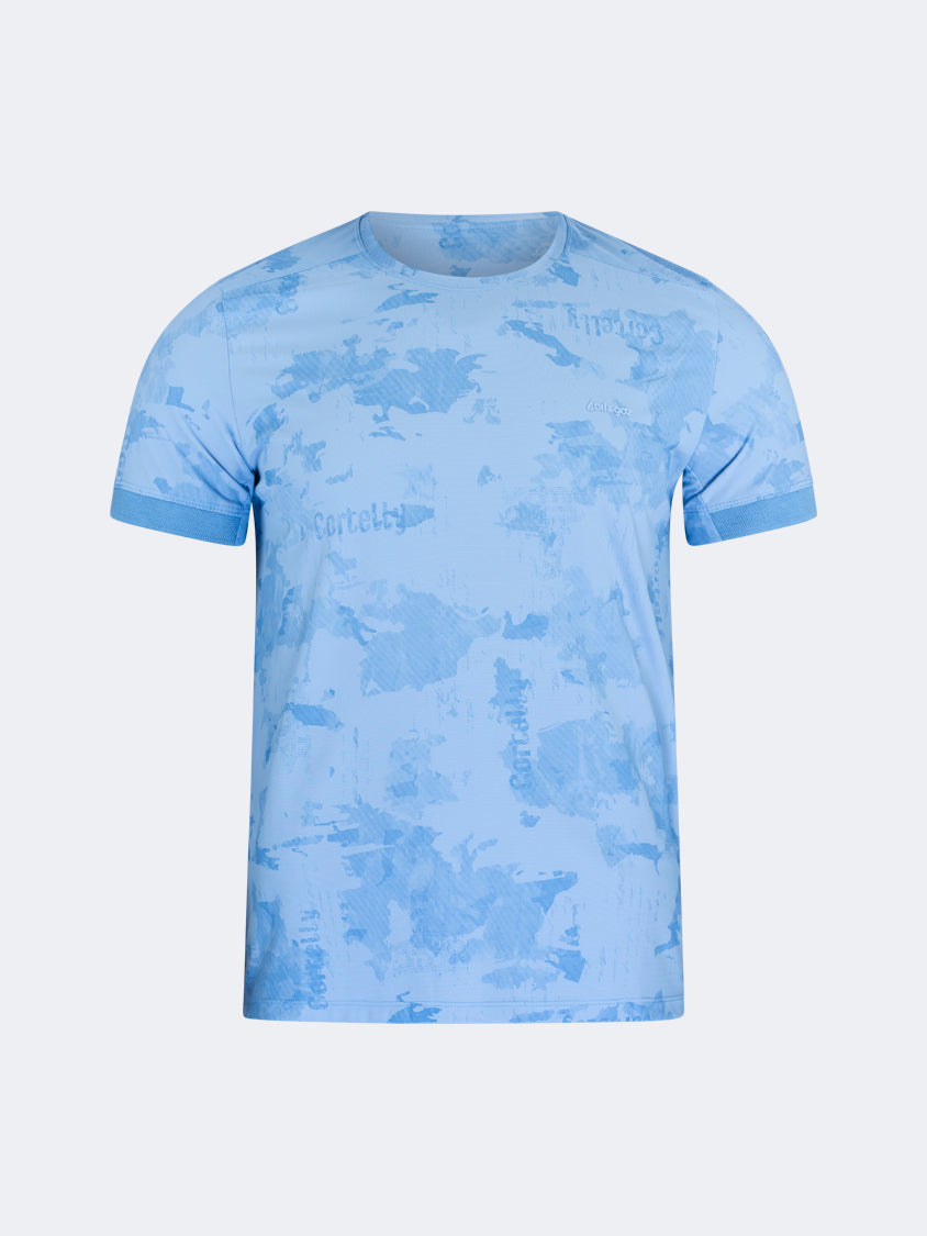 Oil And Gaz Classic Men Lifestyle Camo R-Neck T-Shirt Blue