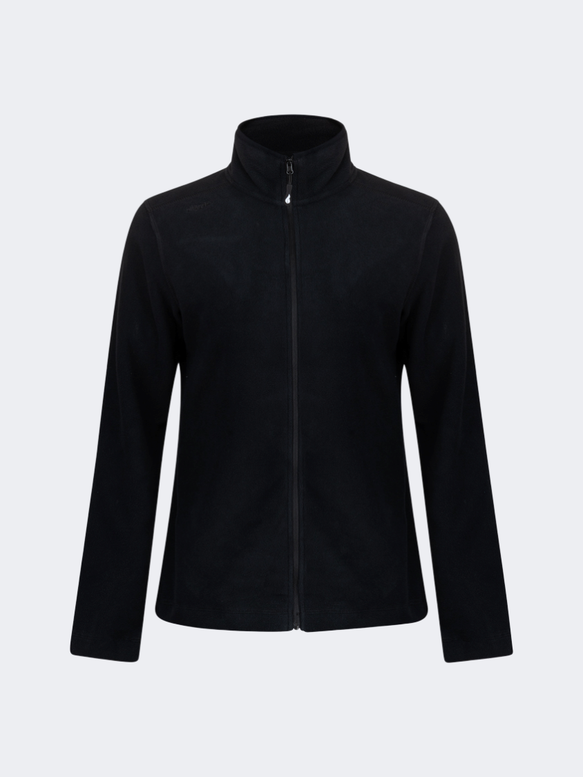 Oil&amp;Gaz Soft Women Skiing Full Zip Fleece Black