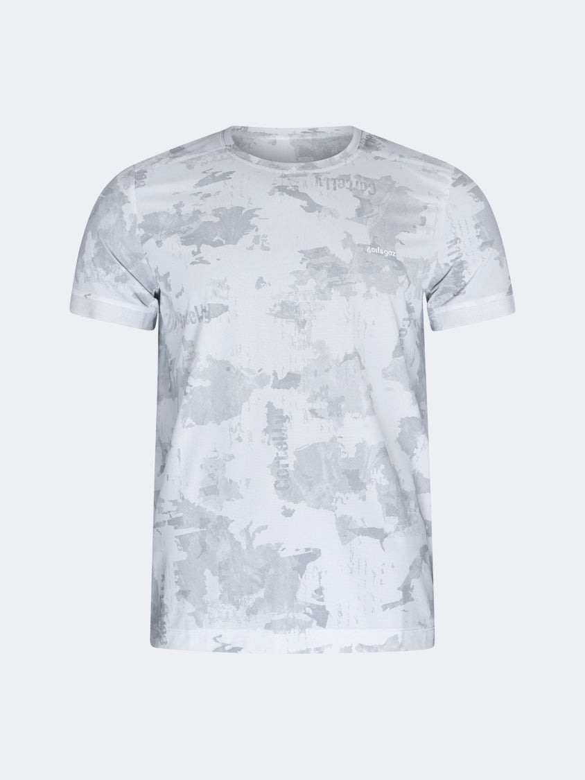 Oil And Gaz Classic Men Lifestyle Camo R-Neck T-Shirt Off White