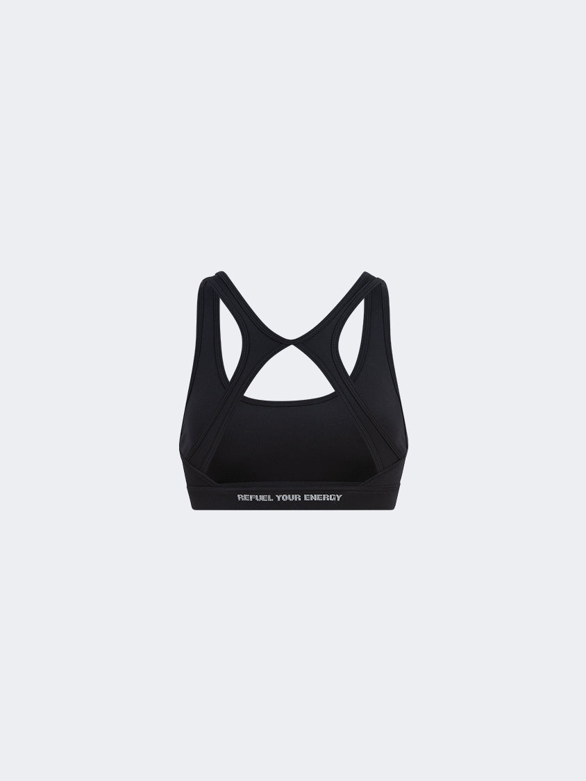 Oil And Gaz Sporty Women Training Bra Black