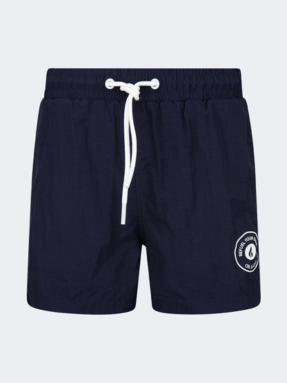 Oil And Gaz Plain Kids-Boys Swim Short Navy