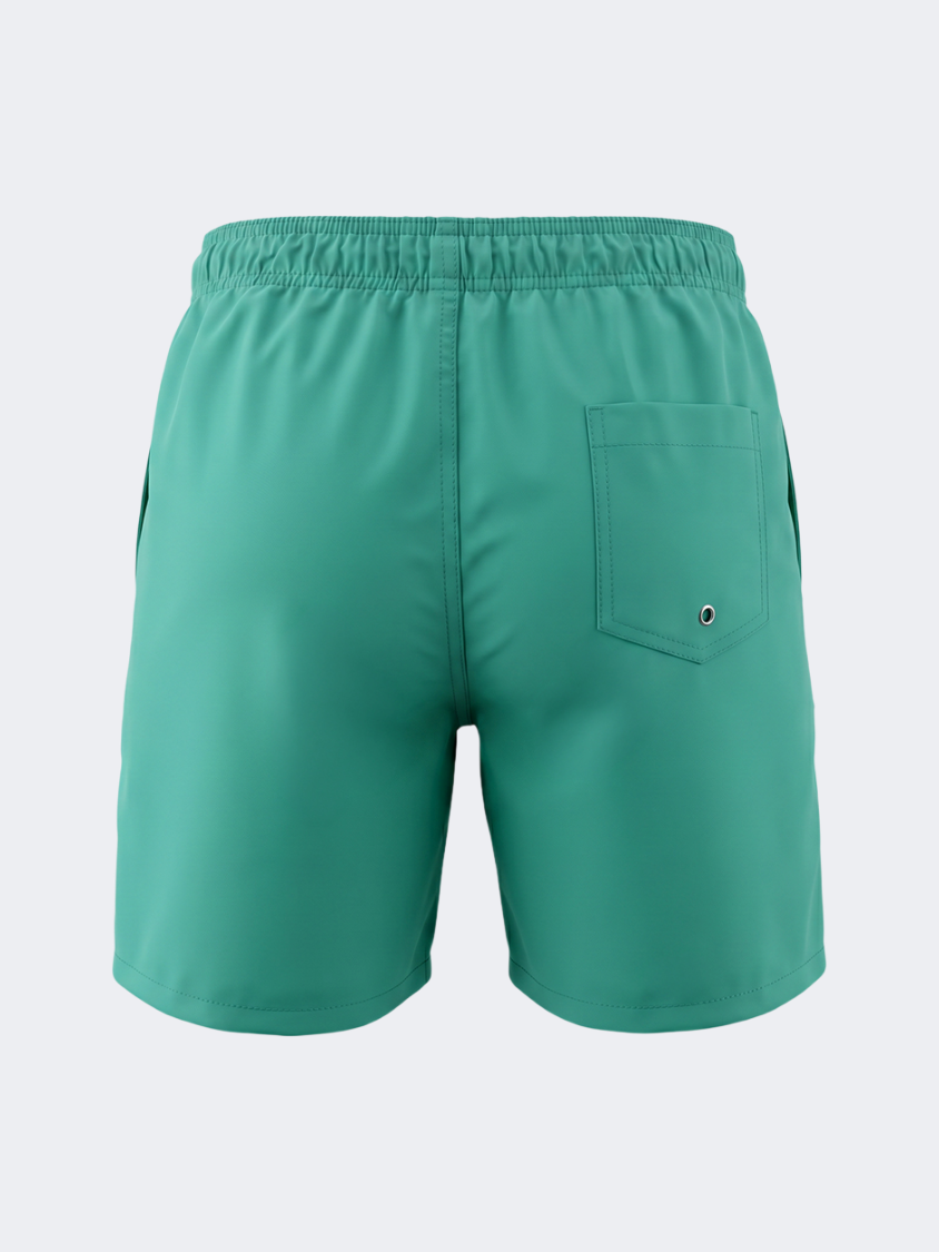 Oil &amp; Gaz Breathable Men Beach Solid Swim Short Green