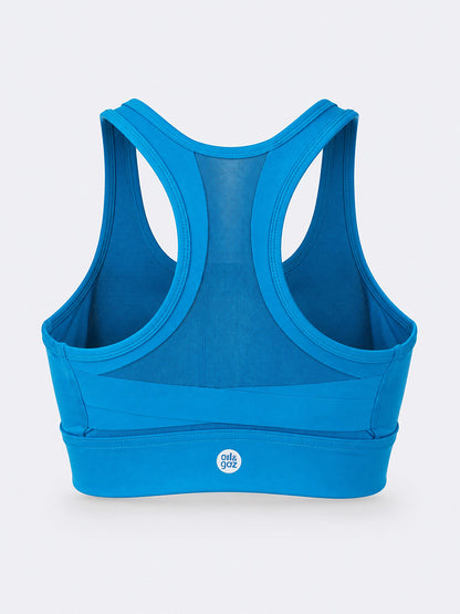 Oil &amp; Gaz Supportive Women Training Sports Bra Blue