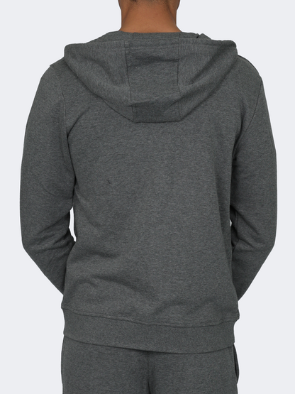 Oil And Gaz  Full Zip Men Lifestyle Hoody Grey