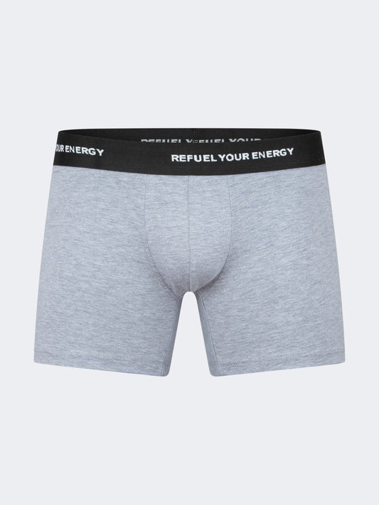 Oil & Gaz Cotton Men Underwear Boxer Grey