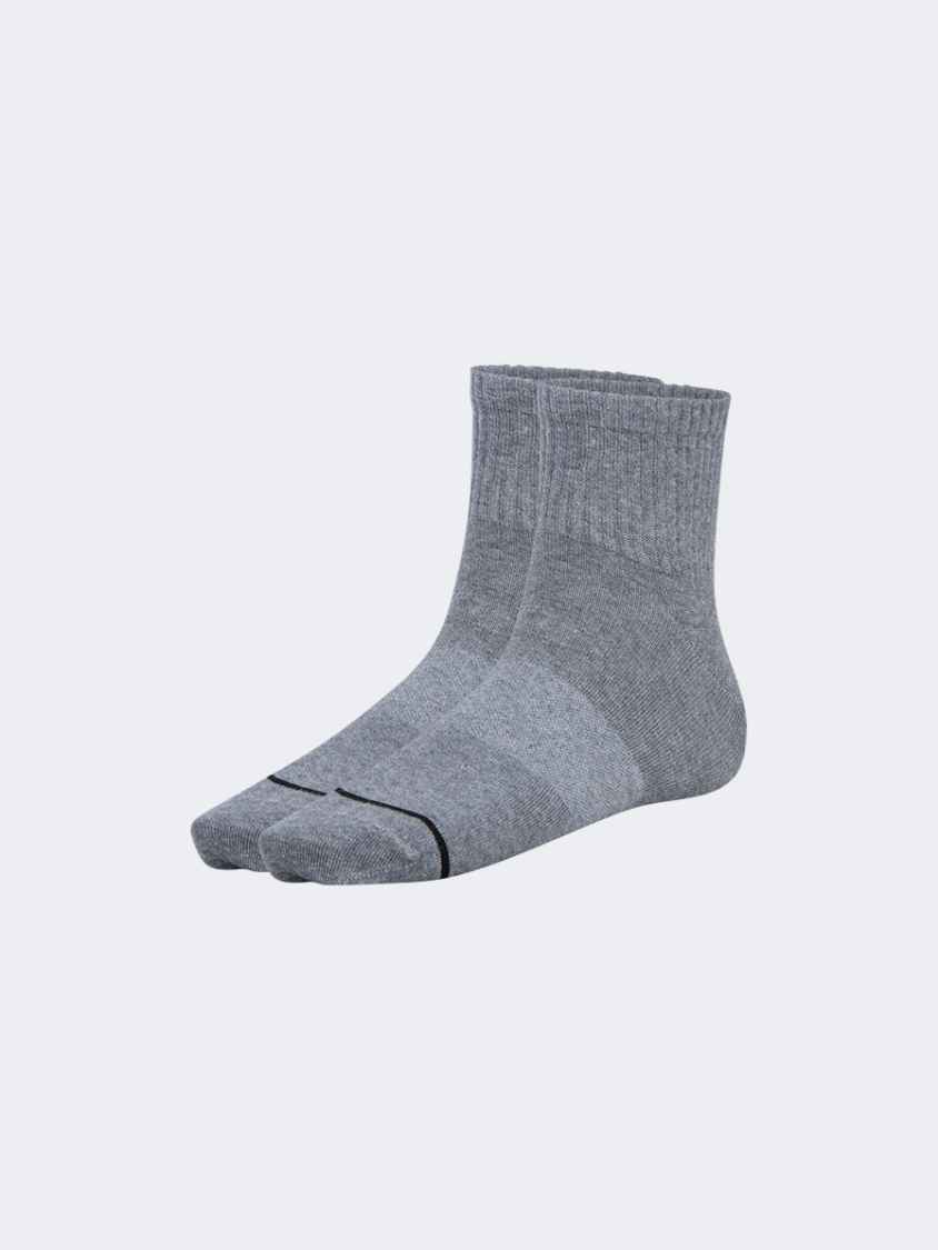 Oil And Gaz Soft 3 Pack Unisex Lifestyle Socks Grey/White/Navy